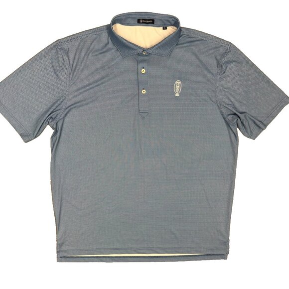 Turtleson Other - Turtleson Golf Shirt Scranton Country Club Polka Dot Polo Stretch Blue XL